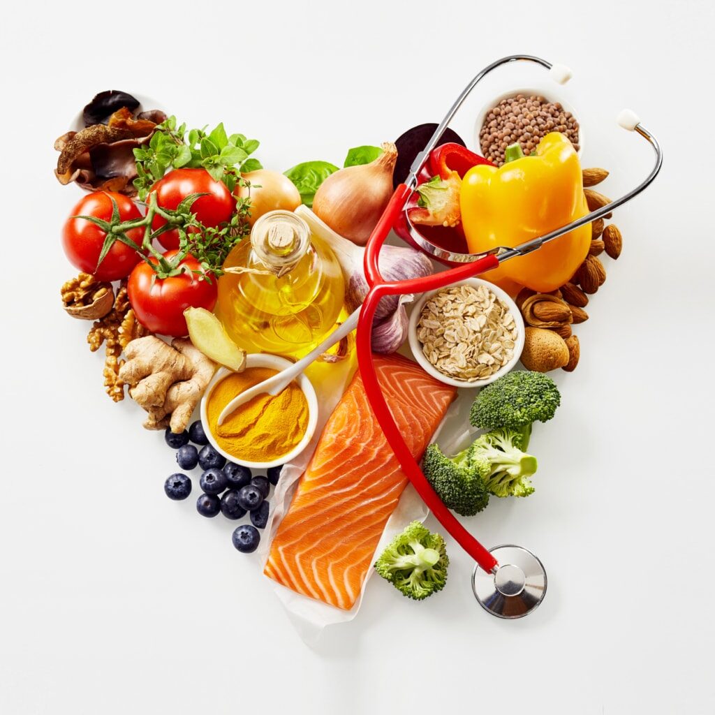 Whole foods supporting digestive health through gut health nutrition